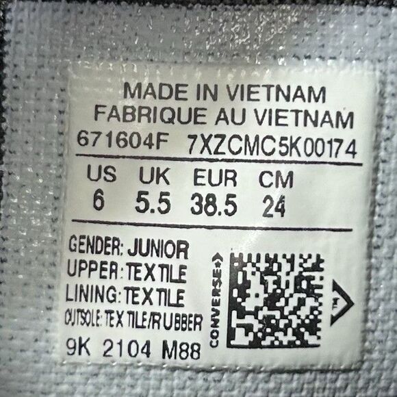 Converse CTAS 671604F Women’s Sz 8.5 Junior 6 Leopard Print Platform Shoes Used - Picture 12 of 12